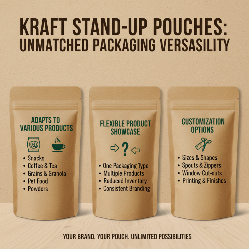 Why Choose Kraft Stand Up Pouches for Your Packaging Needs?