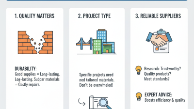 2026 How to Choose the Best Construction Supplies for Your Project?
