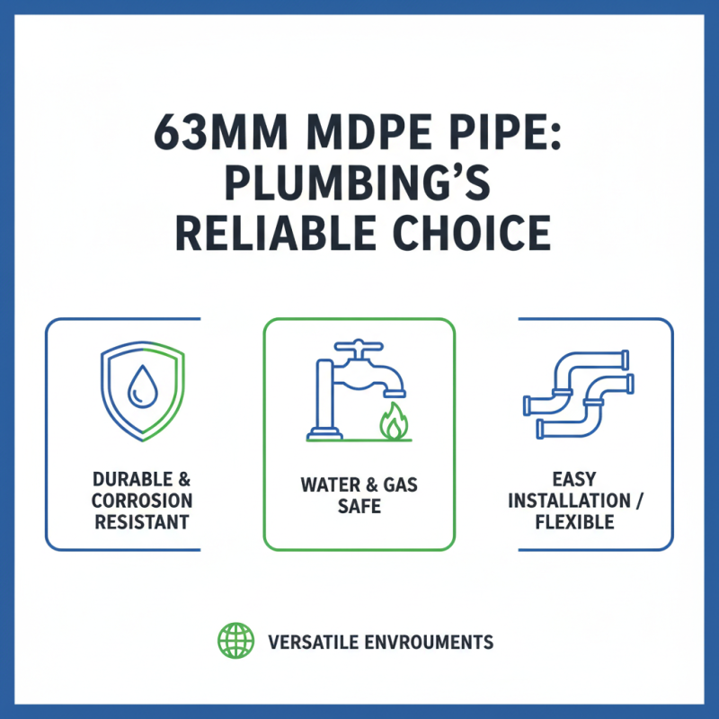 What is 63mm MDPE Pipe and Its Uses in Plumbing?