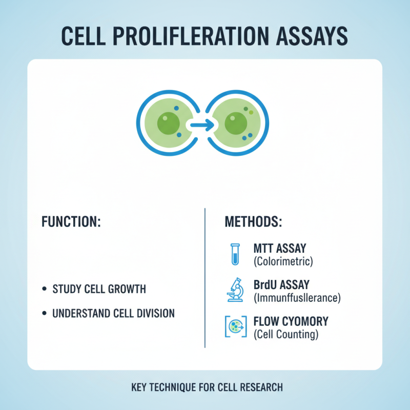 What is a cell proliferation assay and how is it used?