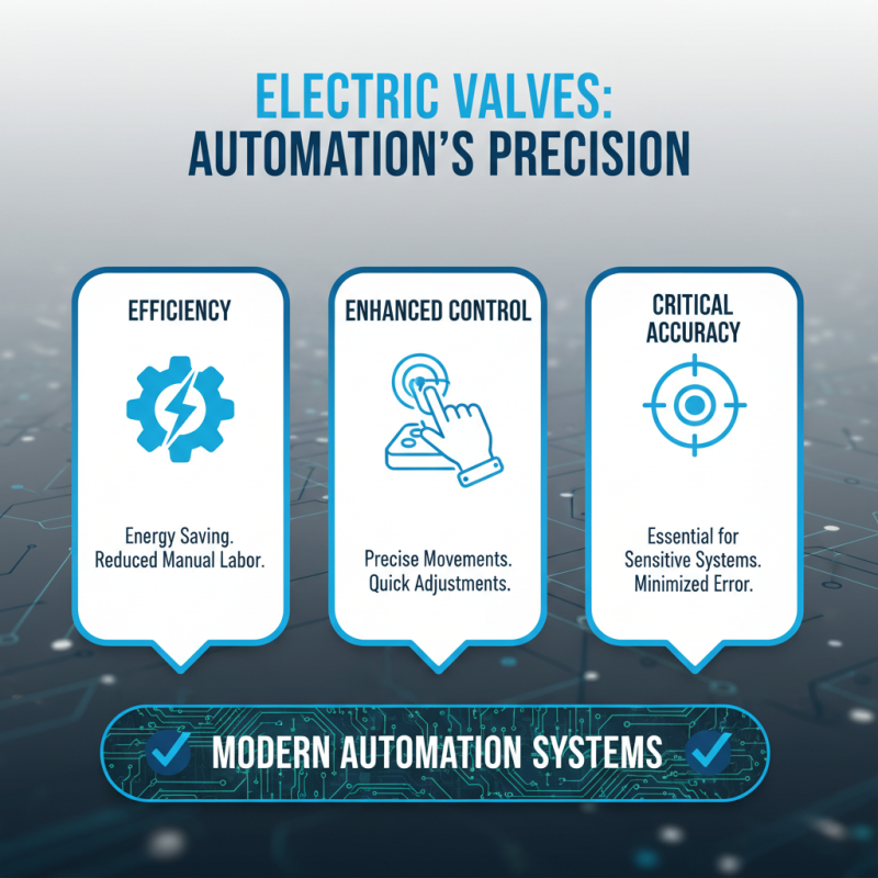 Why Electric Valves are Essential for Modern Automation Systems?