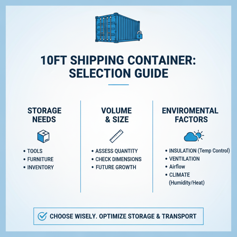 How to Choose the Right 10ft Shipping Container for Your Needs?