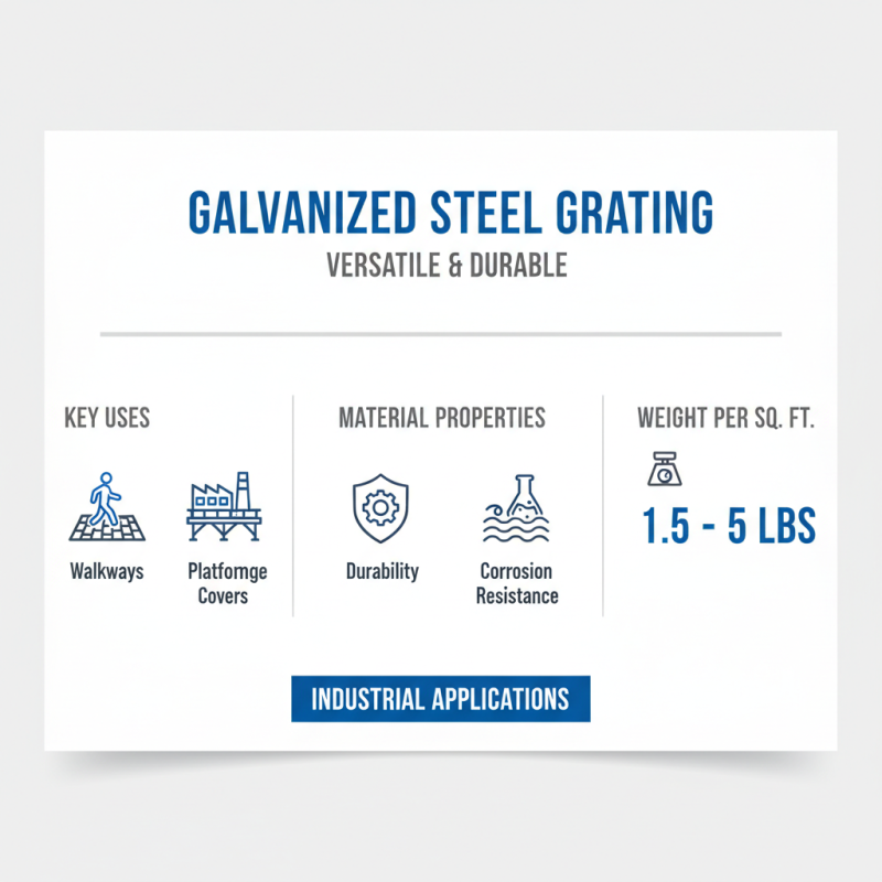 How Much Does Galvanized Steel Grating Weigh?