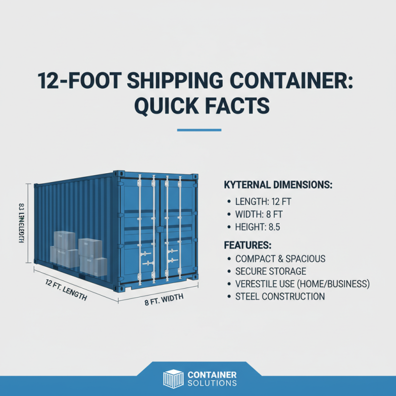 12 Foot Shipping Container Tips for Efficient Storage and Transport?