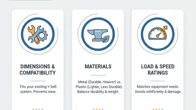 How to Choose the Right V Belt Idler Pulley for Your Needs?