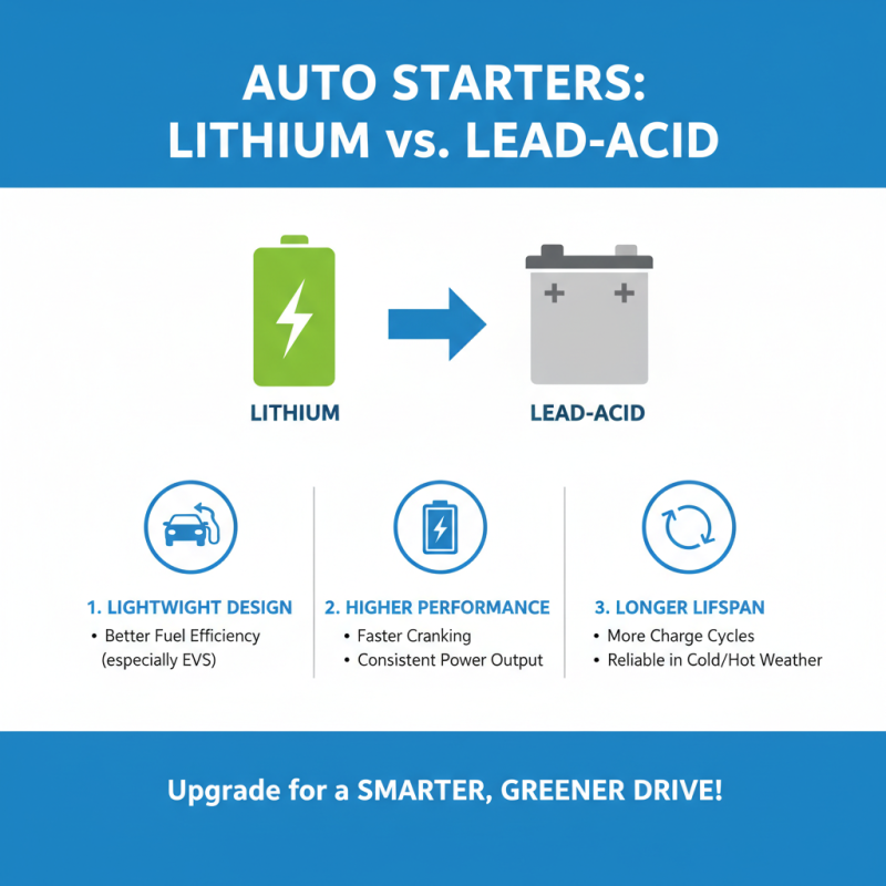 Why Choose Lithium Batteries for Automobile Starters?