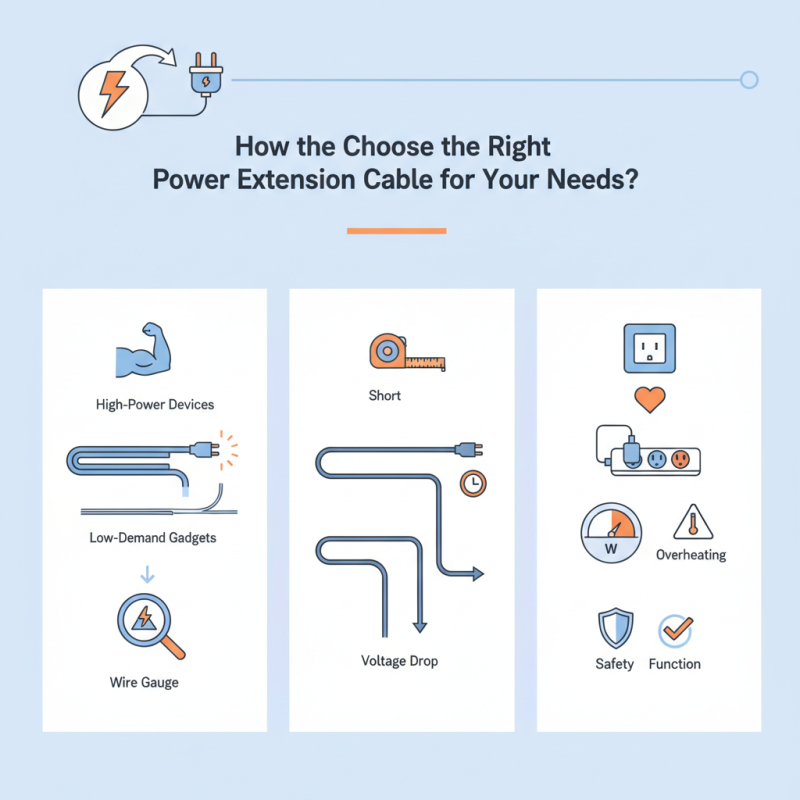 How to Choose the Right Power Extension Cable for Your Needs?