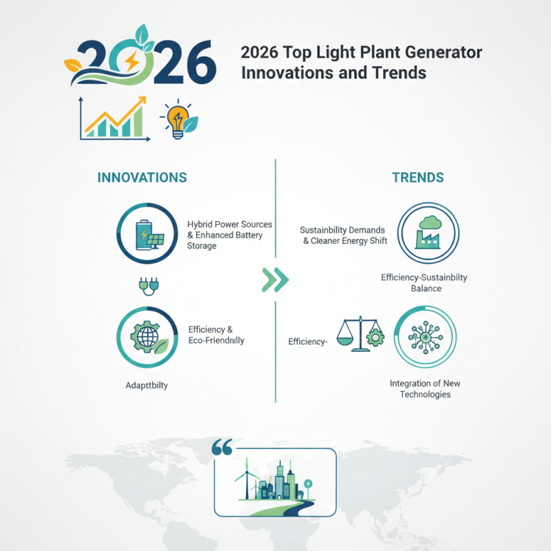 2026 Top Light Plant Generator Innovations and Trends?