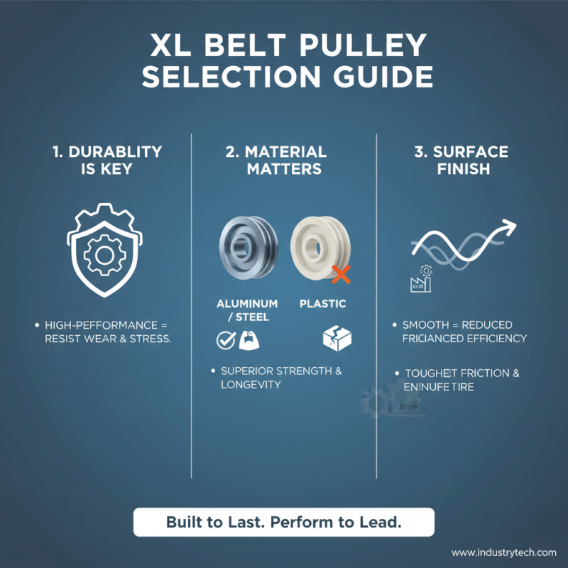 2026 Best Xl Belt Pulley Options for High Performance and Durability?