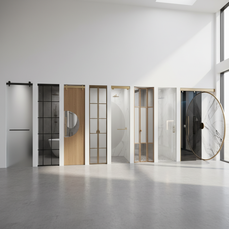 10 Best Bathroom Glass Door Designs for Modern Homes?