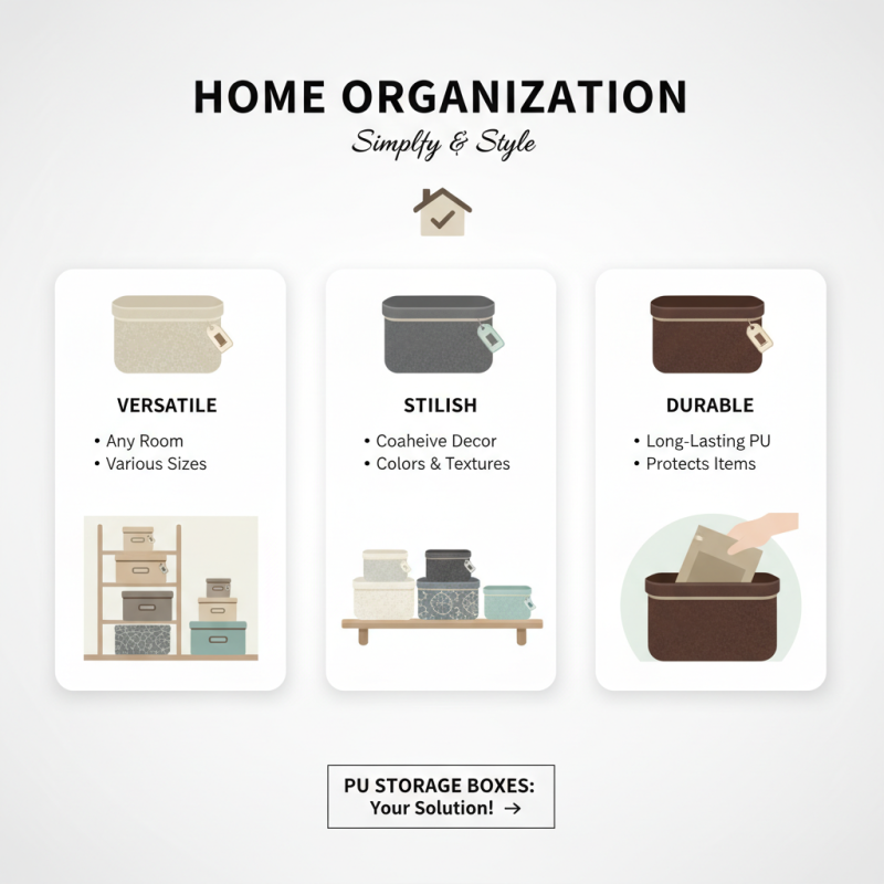 How to Organize Your Home with Pu Storage Box Solutions?