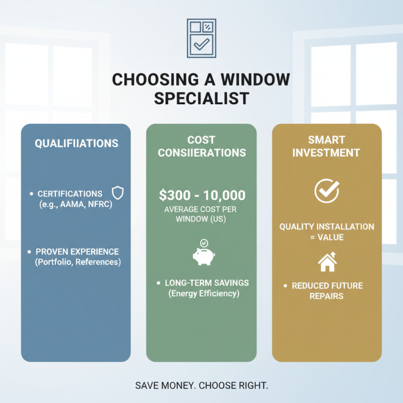 How to Choose the Right Window Specialist for Your Home?