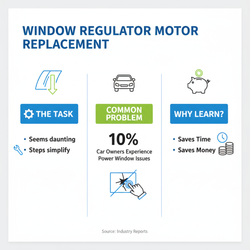 How to Replace a Window Regulator Motor in Your Vehicle?