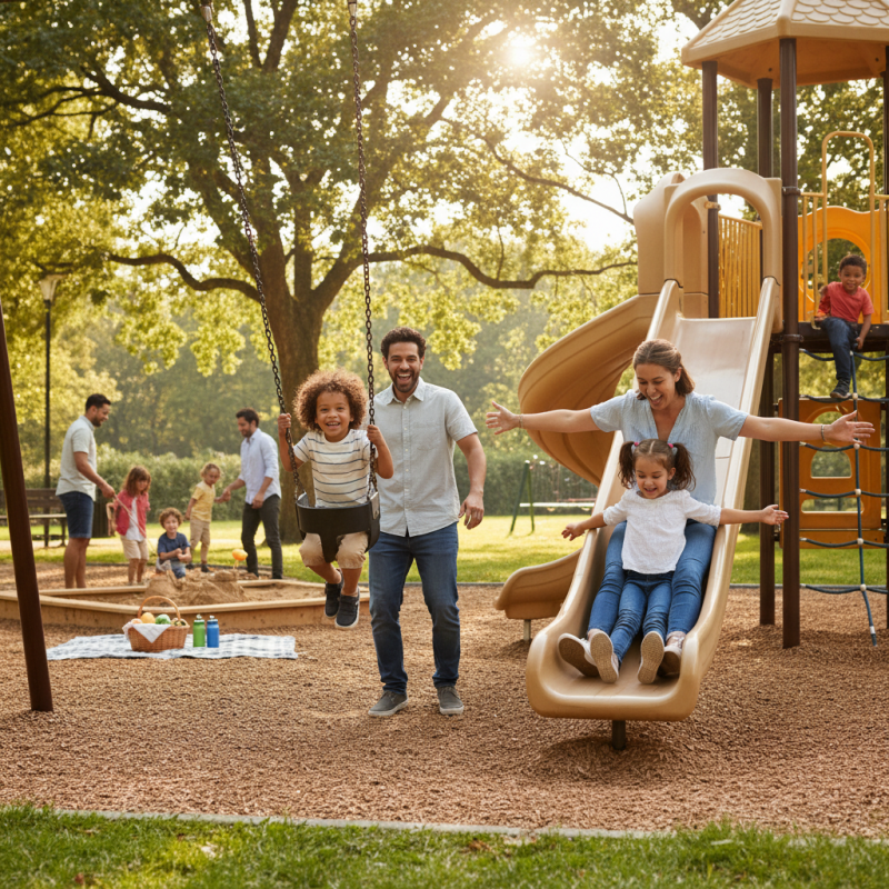 How to Enjoy the Playground In The Park with Kids and Family?