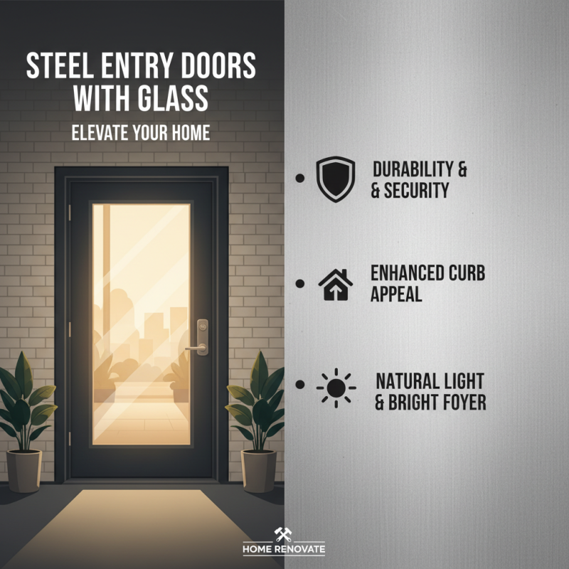 Why Choose Steel Entry Doors with Glass for Your Home?