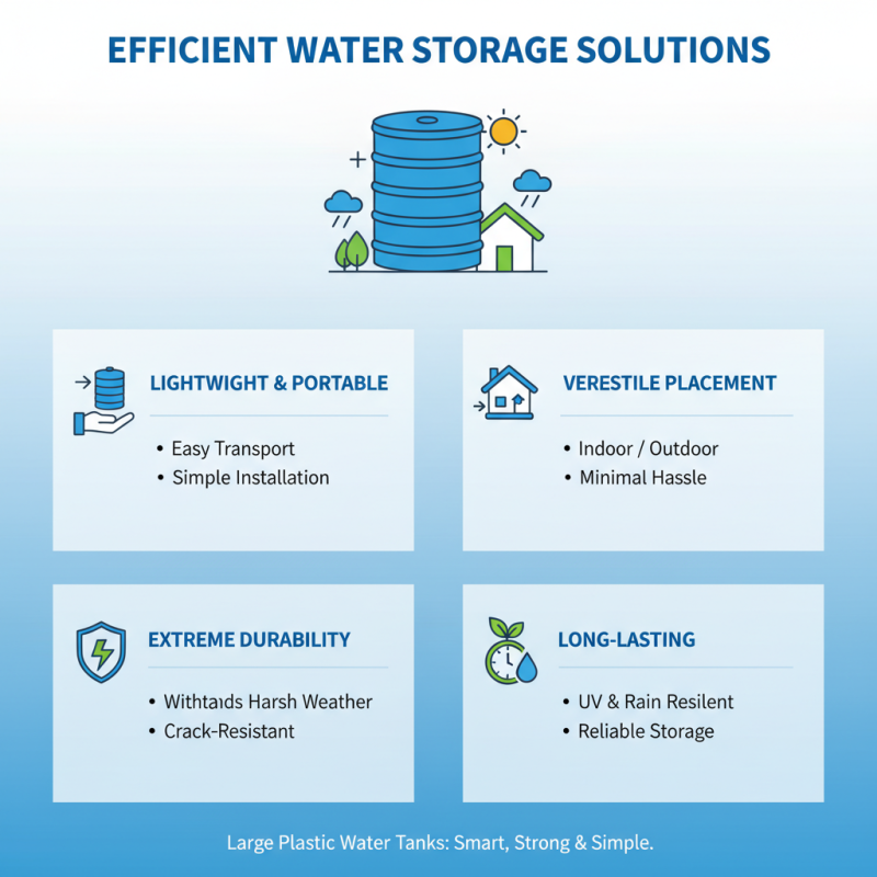 Top Benefits of Using a Large Plastic Water Tank for Storage Solutions?