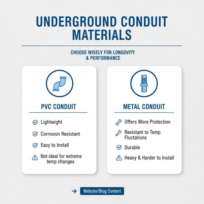 10 Essential Tips for Installing Underground Conduit Effectively?