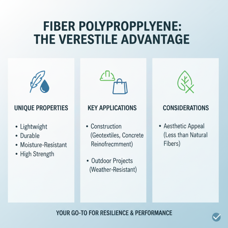 How to Use Fiber Polypropylene in Your Projects?