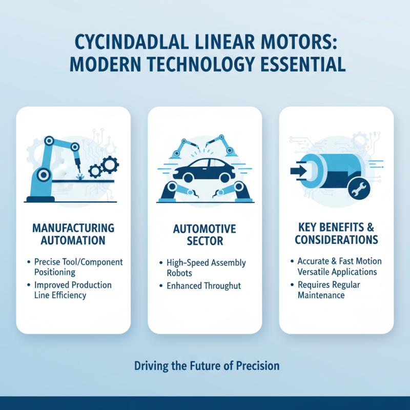 What is a cylindrical linear motor and how does it work?
