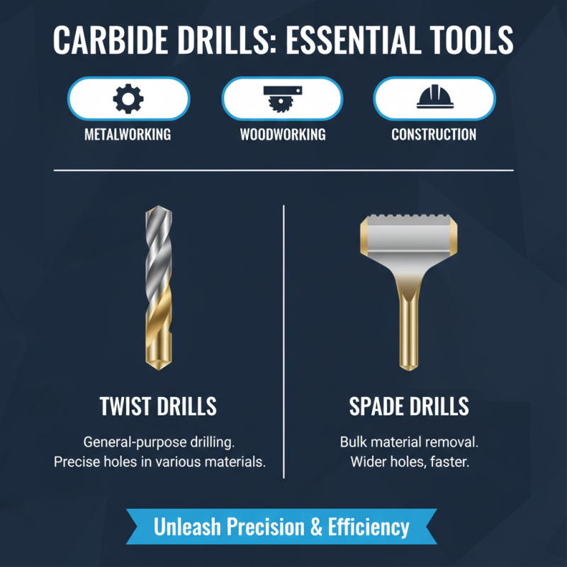 Top 10 Carbide Drill Types for Enhanced Performance and Durability?