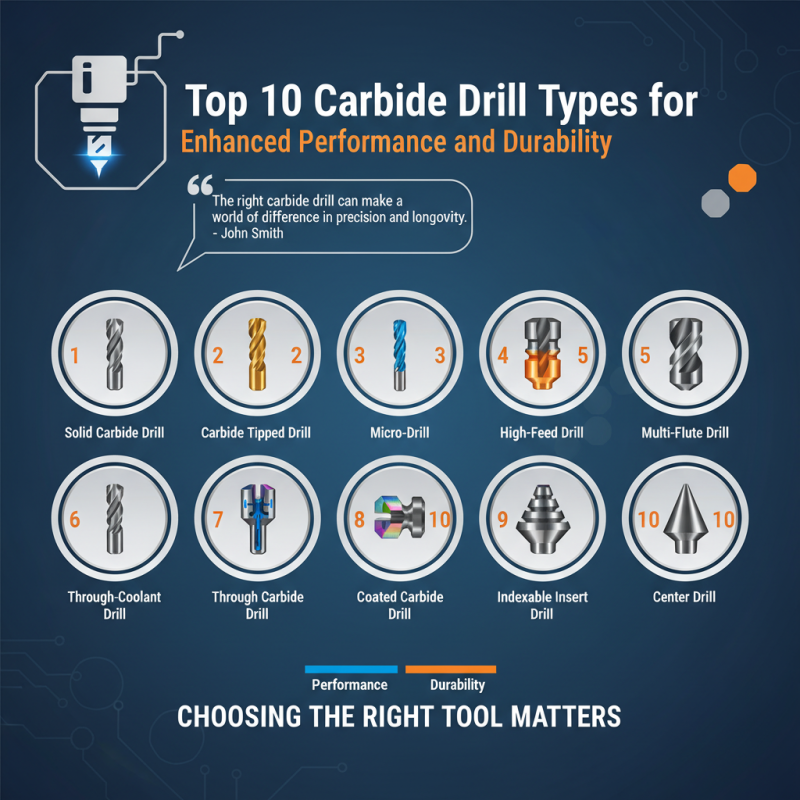 Top 10 Carbide Drill Types for Enhanced Performance and Durability?