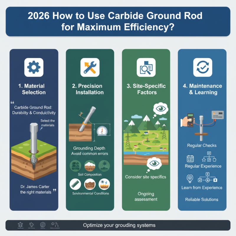 2026 How to Use Carbide Ground Rod for Maximum Efficiency?