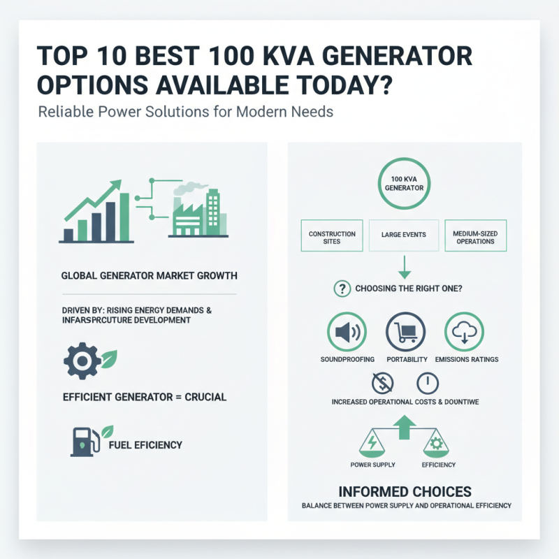 Top 10 Best 100 Kva Generator Options Available Today?