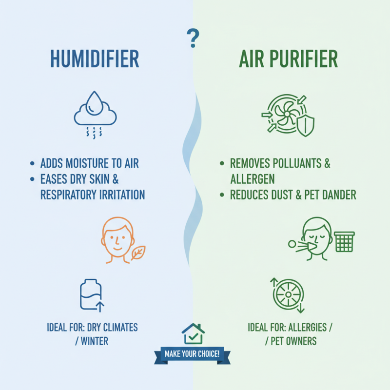 How to Choose Between a Humidifier and Air Purifier?