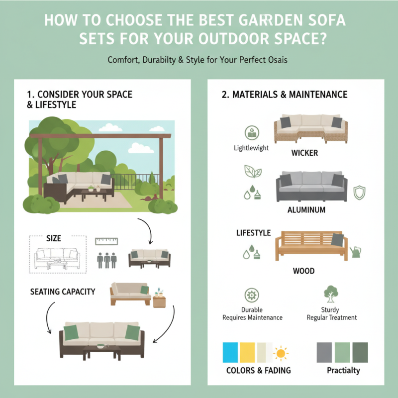 How to Choose the Best Garden Sofa Sets for Your Outdoor Space?