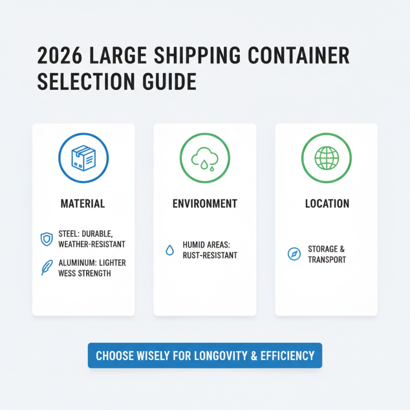 How to Choose the Right Large Shipping Container in 2026?