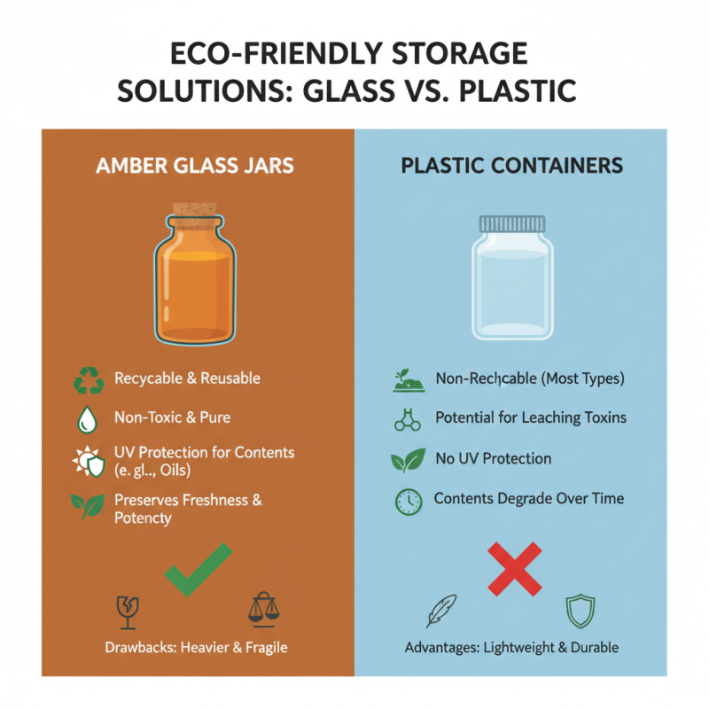 2026 Best Amber Glass Jars for Sustainable Storage Solutions?