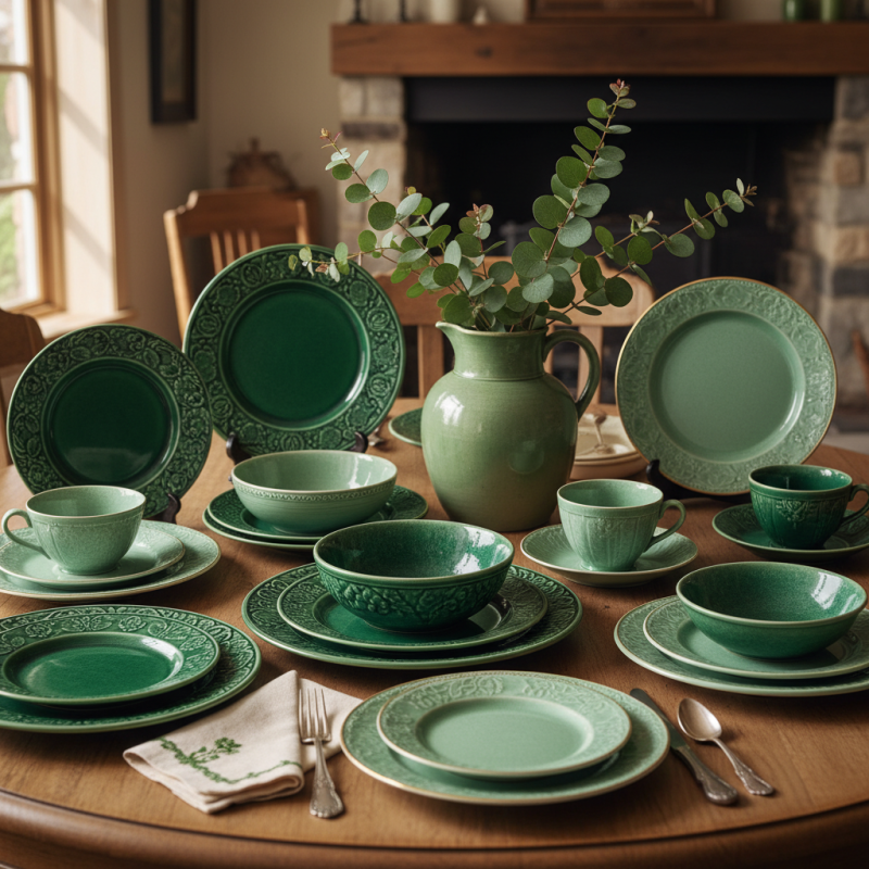 Top 10 Vintage Green Dinnerware Set Trends You Need to Know?