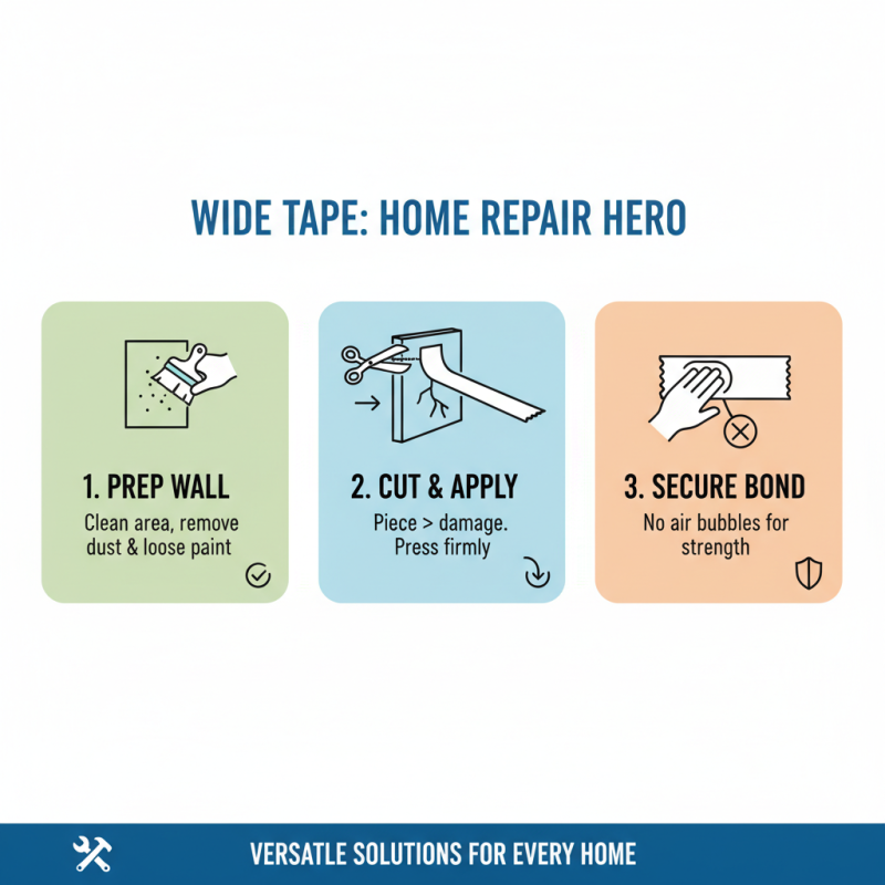 How to Use Wide Tape for Effective Home Repairs?
