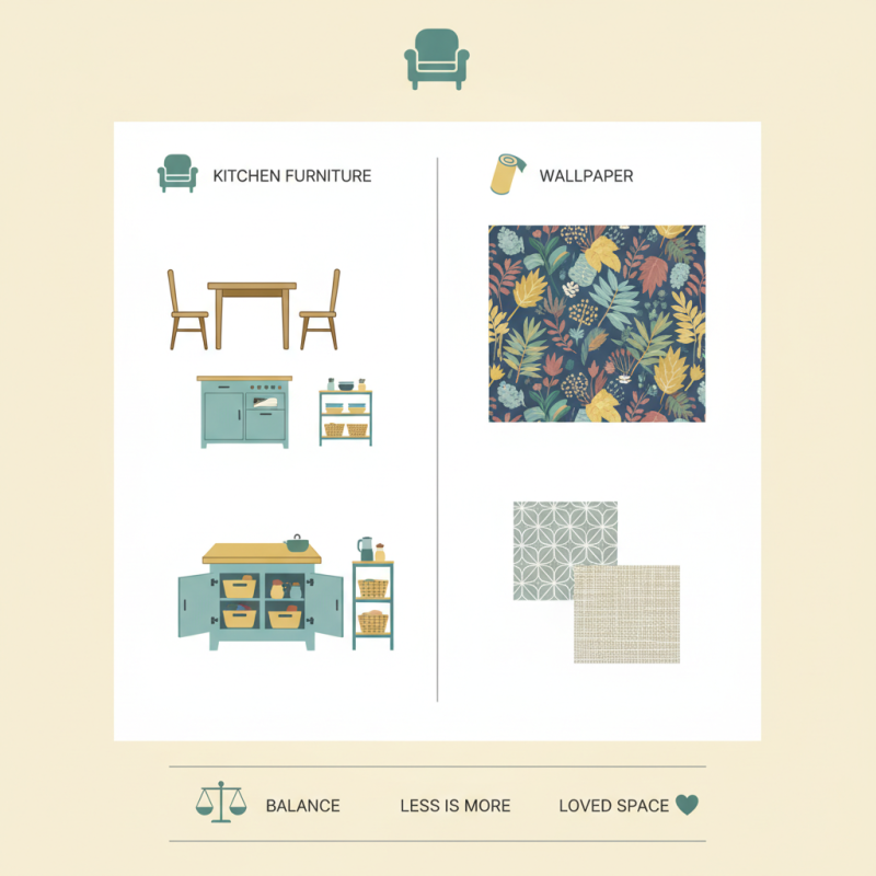 How to Choose the Best Kitchen Furniture and Wallpaper?