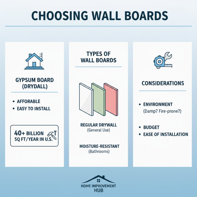 How to Choose the Best Wall Boards for Your Home Improvement Project?