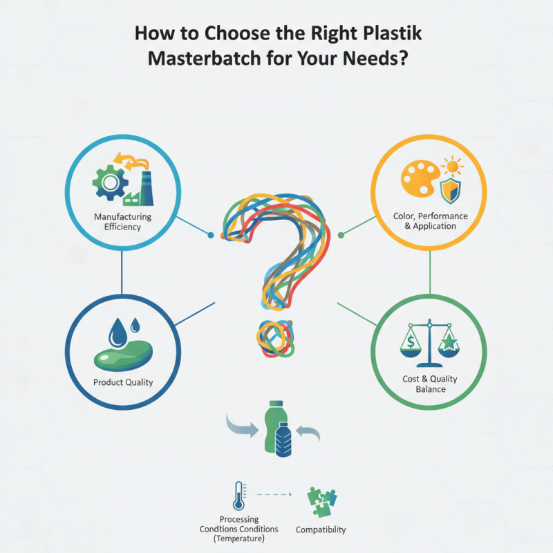 How to Choose the Right Plastik Masterbatch for Your Needs?