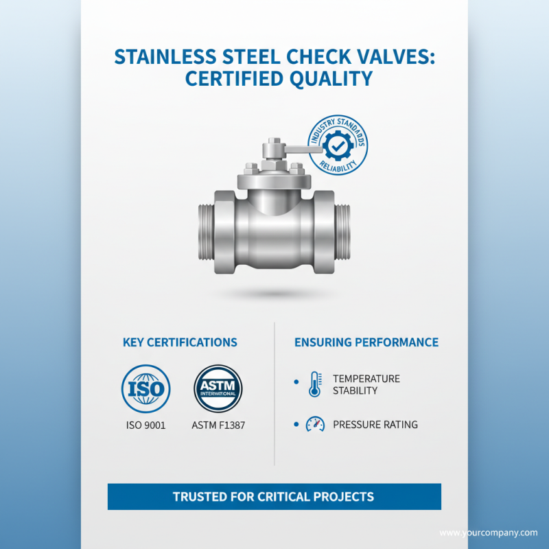 Top 10 Reasons to Choose Stainless Steel Check Valves for Your Projects?