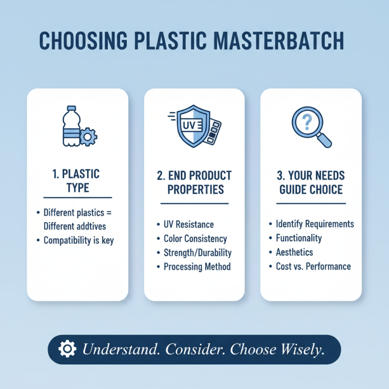How to Choose the Right Plastik Masterbatch for Your Needs?