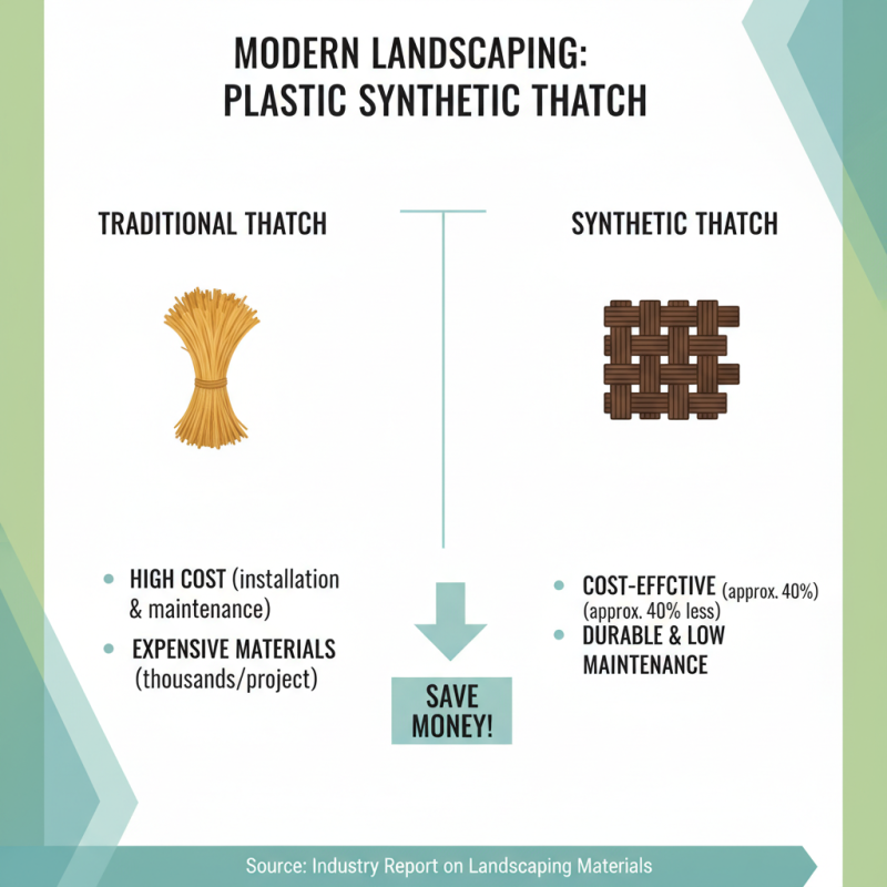 Top Benefits of Plastic Synthetic Thatch for Modern Landscaping Solutions?