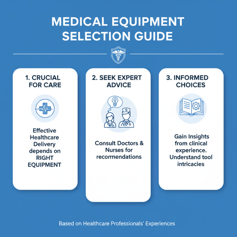 How to Choose the Right Medical Equipment for Your Needs?
