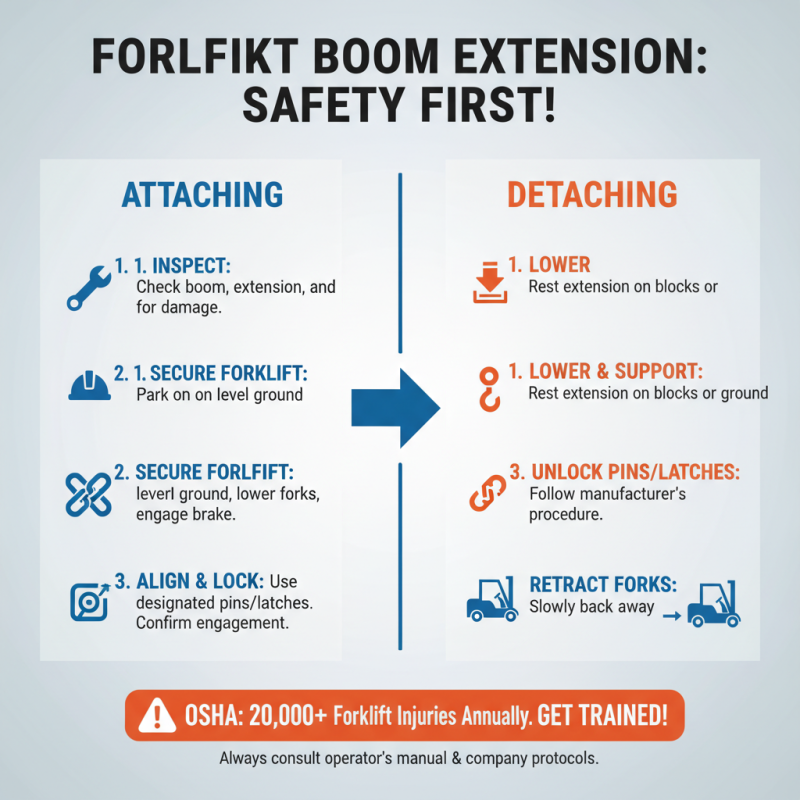 How to Use a Forklift Boom Extension Safely and Effectively?