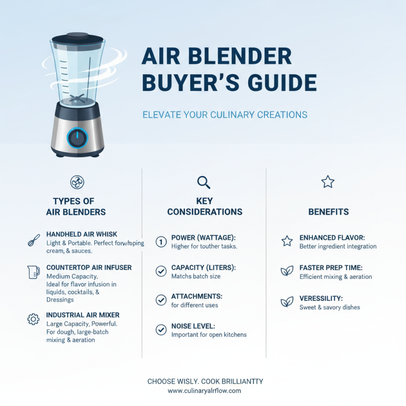 2026 How to Choose the Best Air Blender for Your Kitchen Needs?