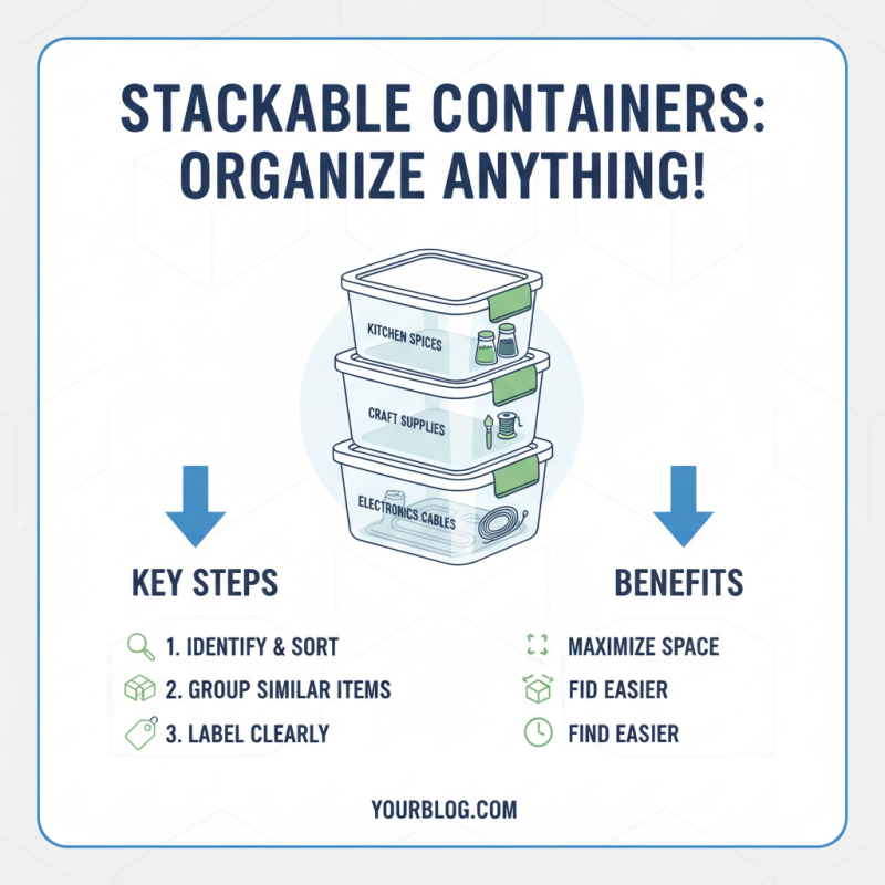 How to Use Stackable Containers for Effective Organization?