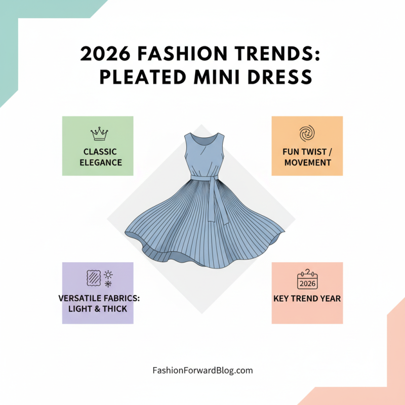 2026 Top Trends in Fashion Featuring the Pleated Mini Dress