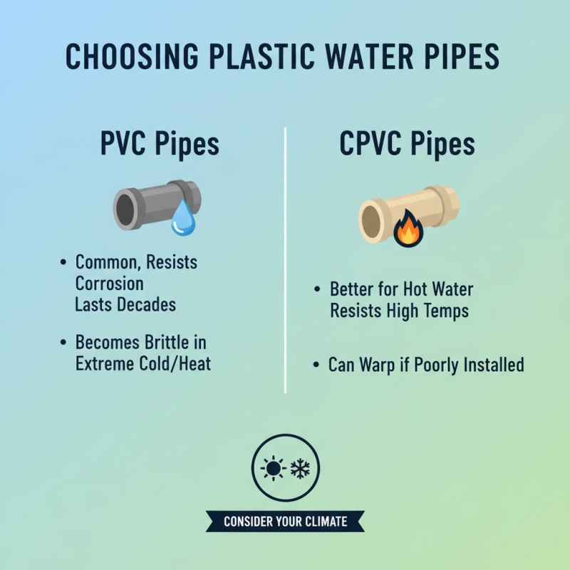 How to Choose the Right Plastic Water Pipe for Your Needs?