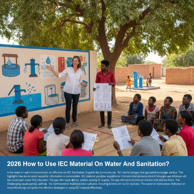 2026 How to Use Iec Material On Water And Sanitation?
