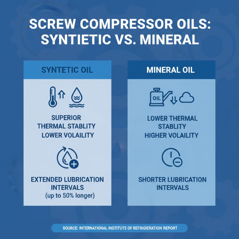 2026 Top Screw Compressor Oil Options for Optimal Performance?