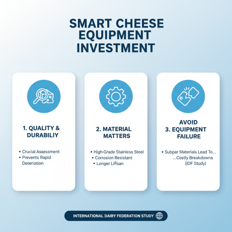 2026 How to Choose the Best Cheese Equipment for Your Needs?