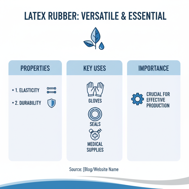 How to Effectively Use Latex Rubber Raw Material in Manufacturing?