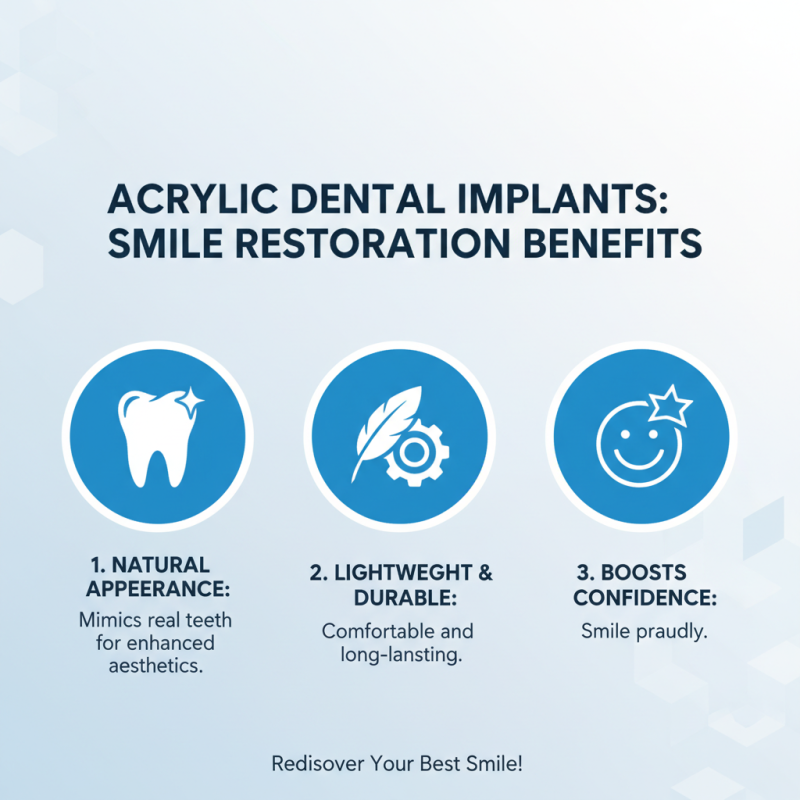 Why Choose Acrylic Dental Implants for Your Smile Restoration?